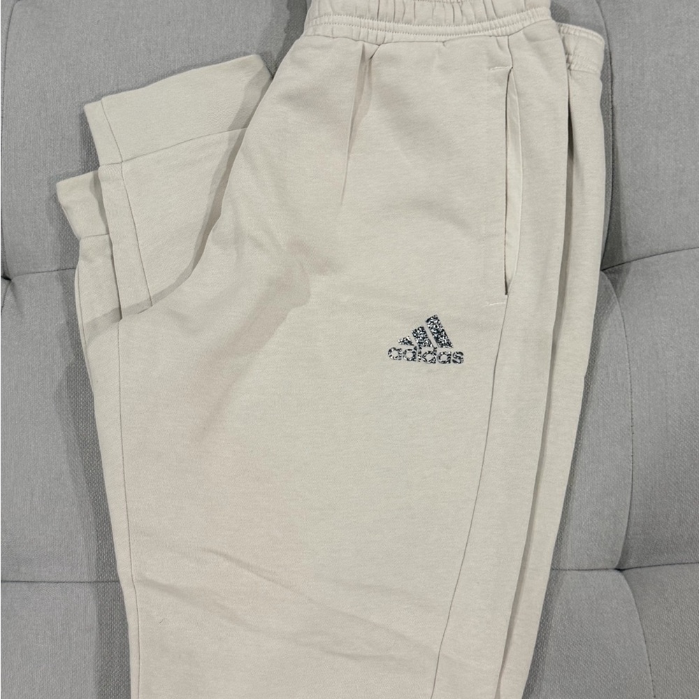 Adidas Mens Beige Joggers